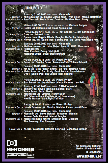 Berghain:Panorama Bar June 2013