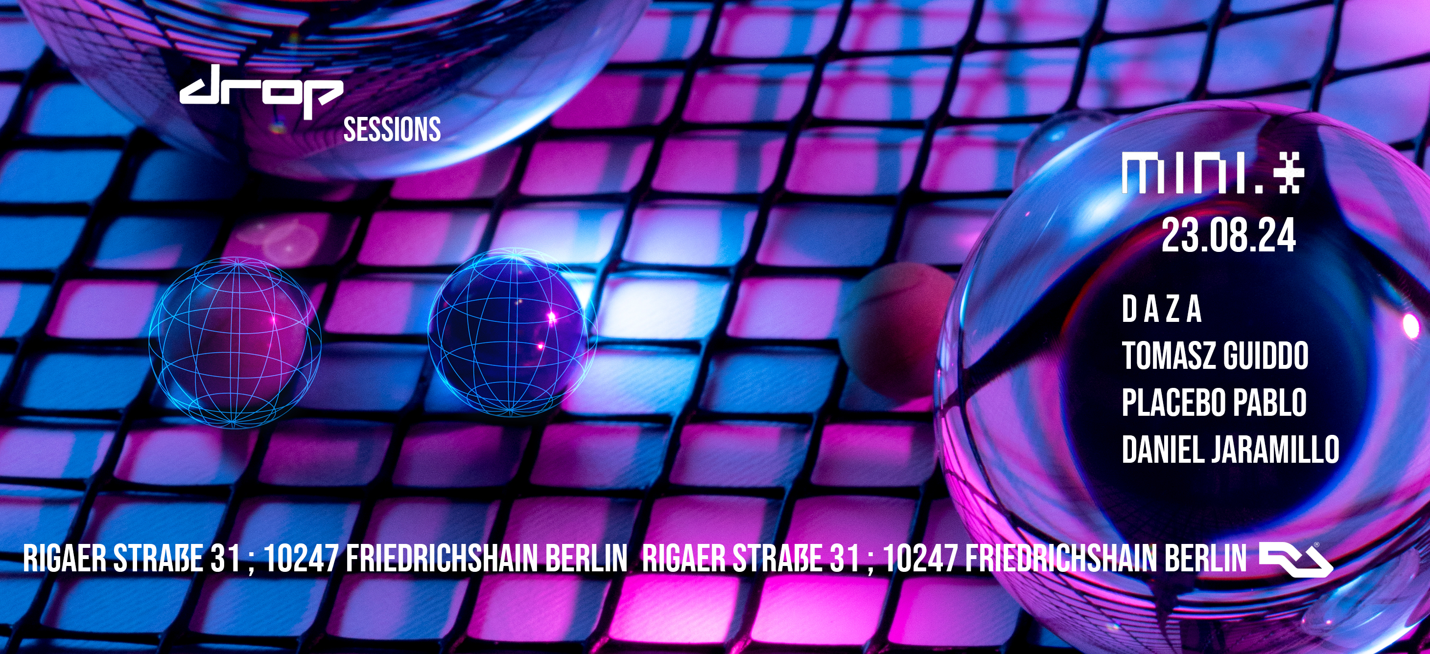 portada drop sessions minimal bar AGO 24